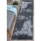 World Rug Gallery Contemporary Distressed Abstract Machine Washable Dark Gray Runner Rug 2'6''x7' 5075DARKGRAY2X7 - alternate 1